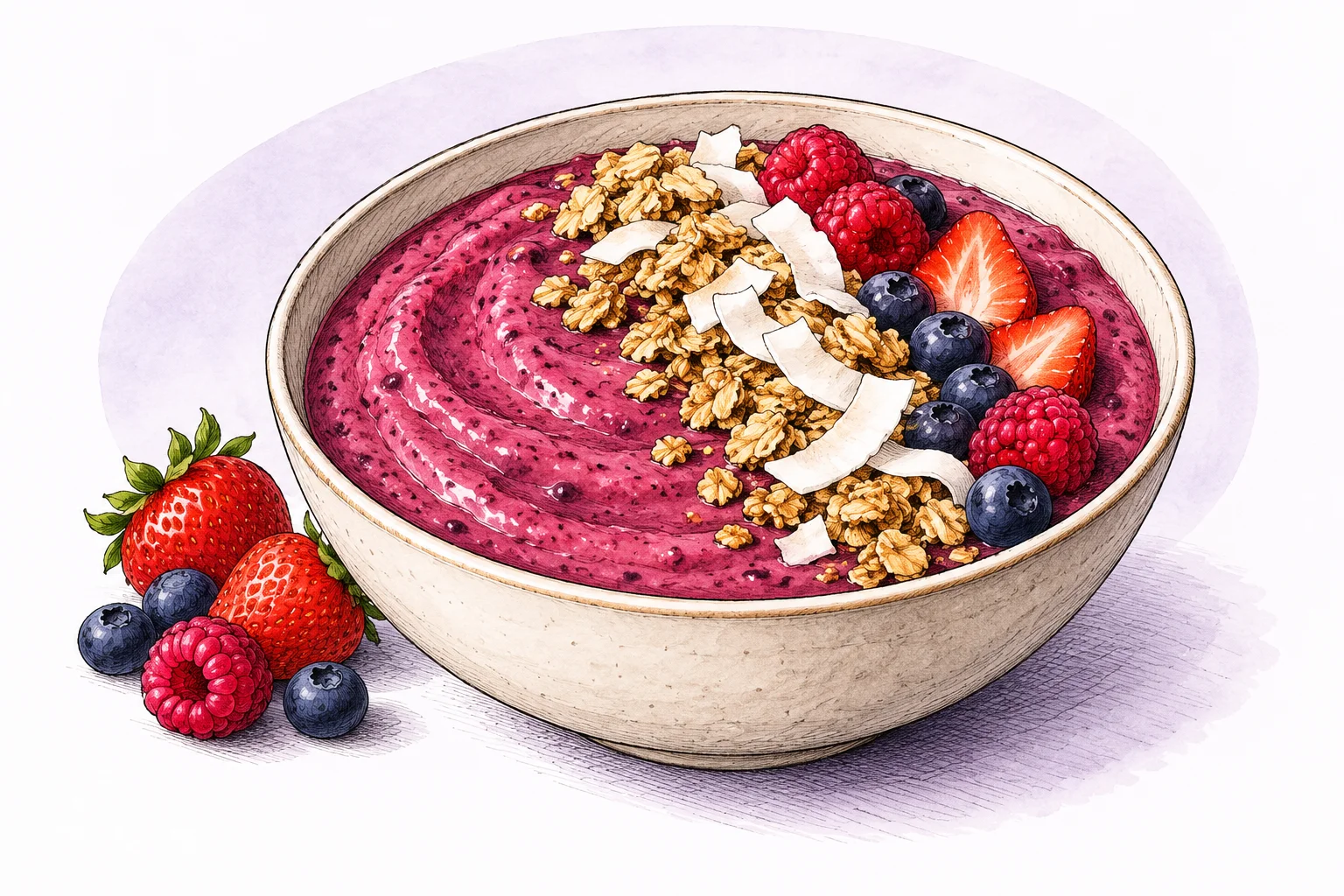 Illustration zum Rezept „Berry Blast Bowl“
