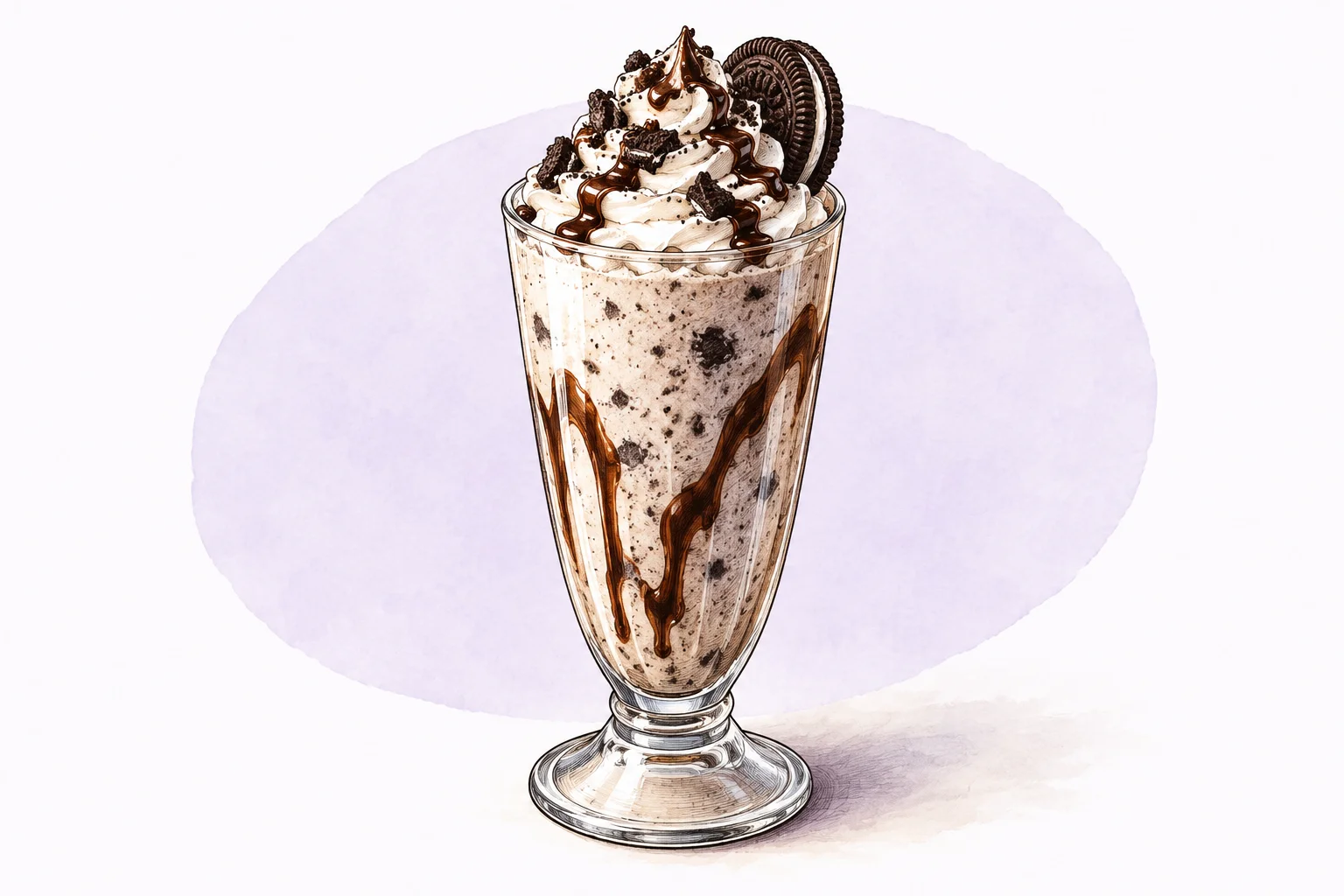 Illustration zum Rezept „Cookies & Cream Shake“