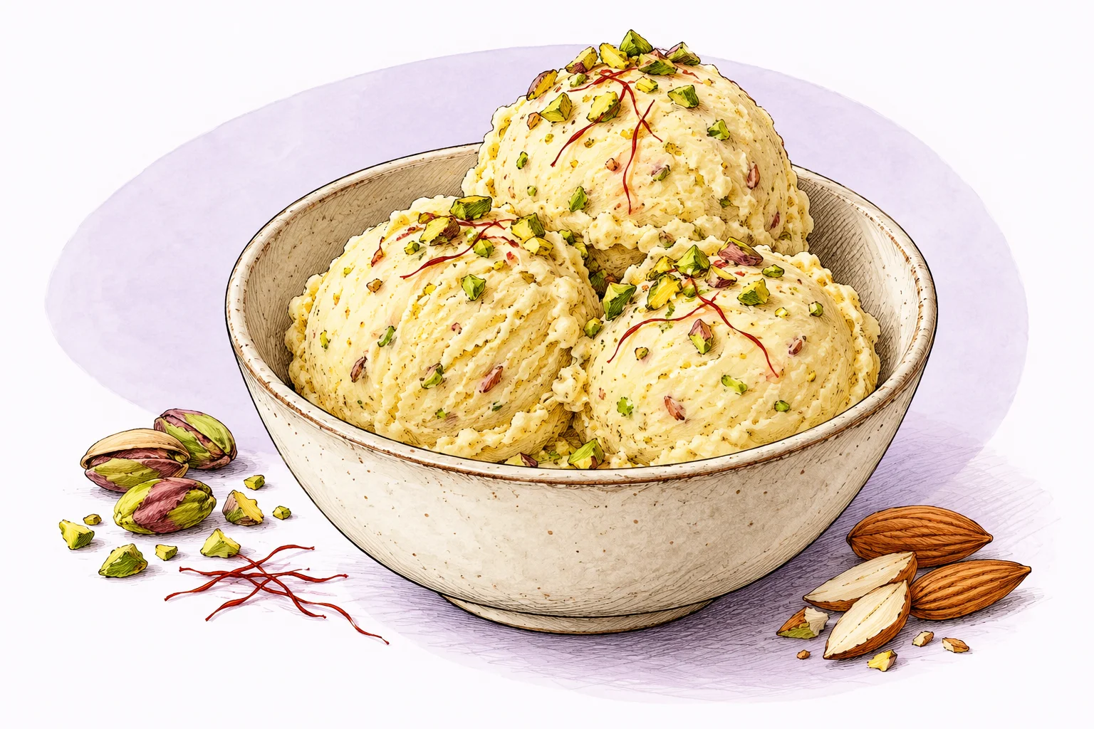 Illustration zum Rezept „Indisches Kulfi“
