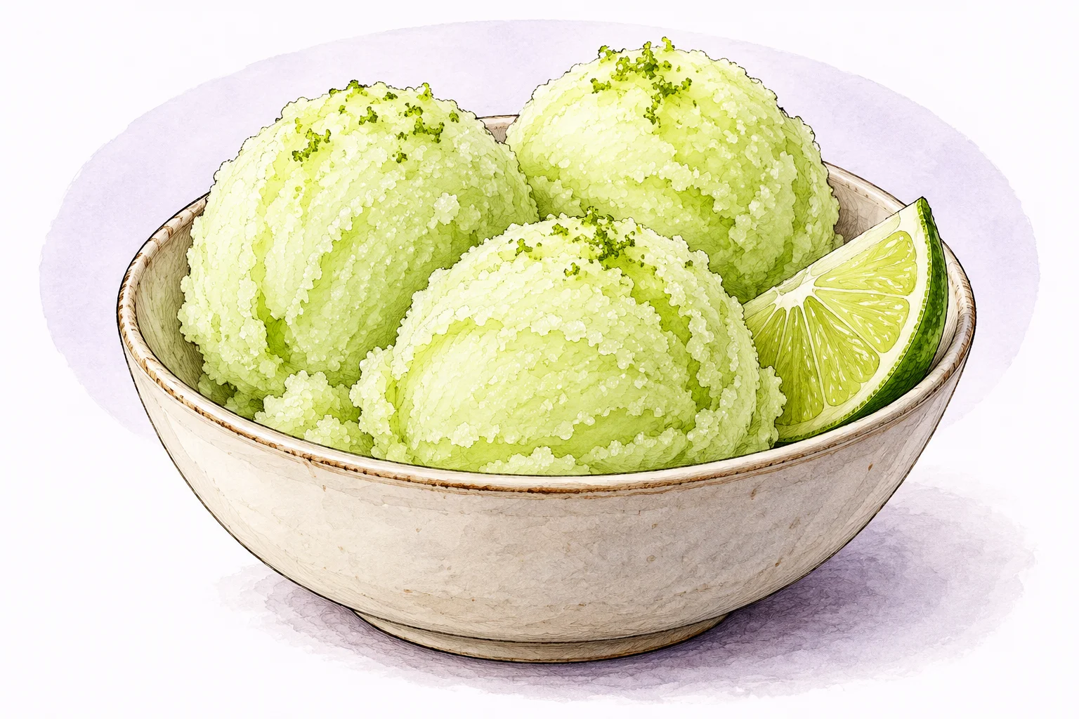 Illustration zum Rezept „Nieve de Limón“