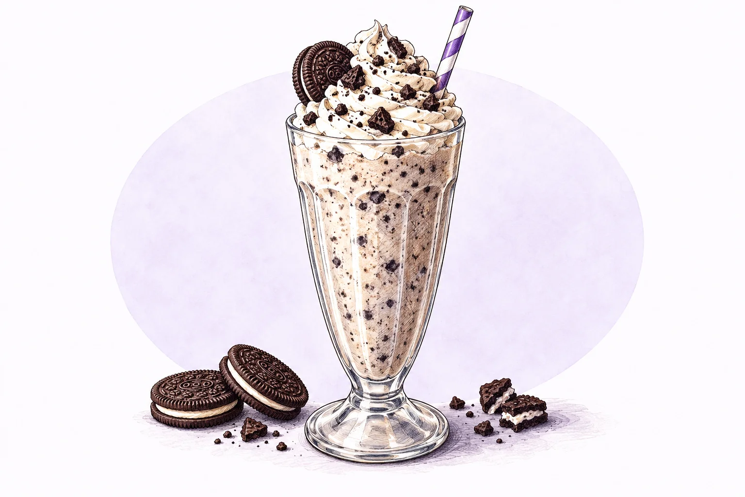Illustration zum Rezept „Oreo Milkshake“