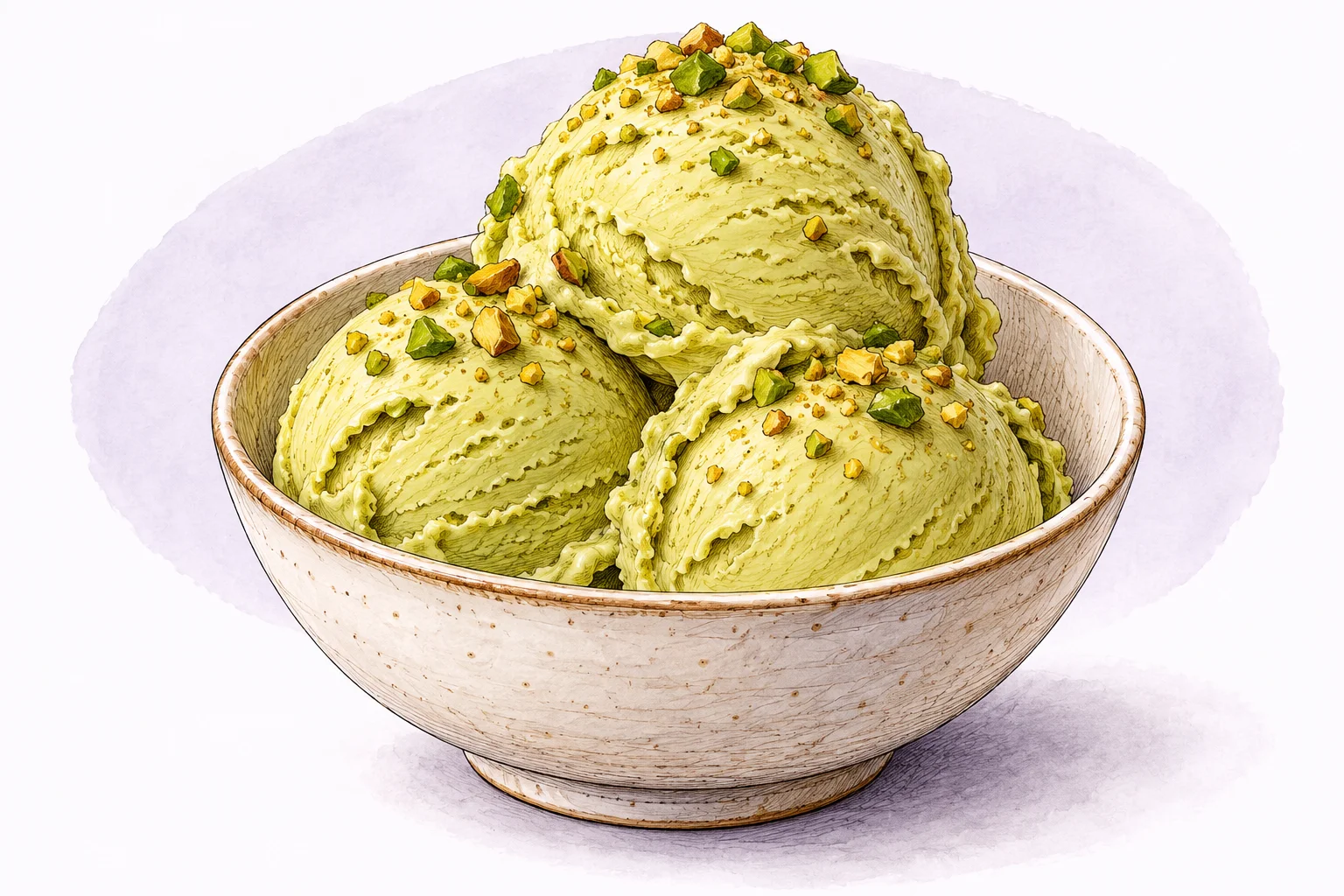 Illustration zum Rezept „Pistachio Gelato“