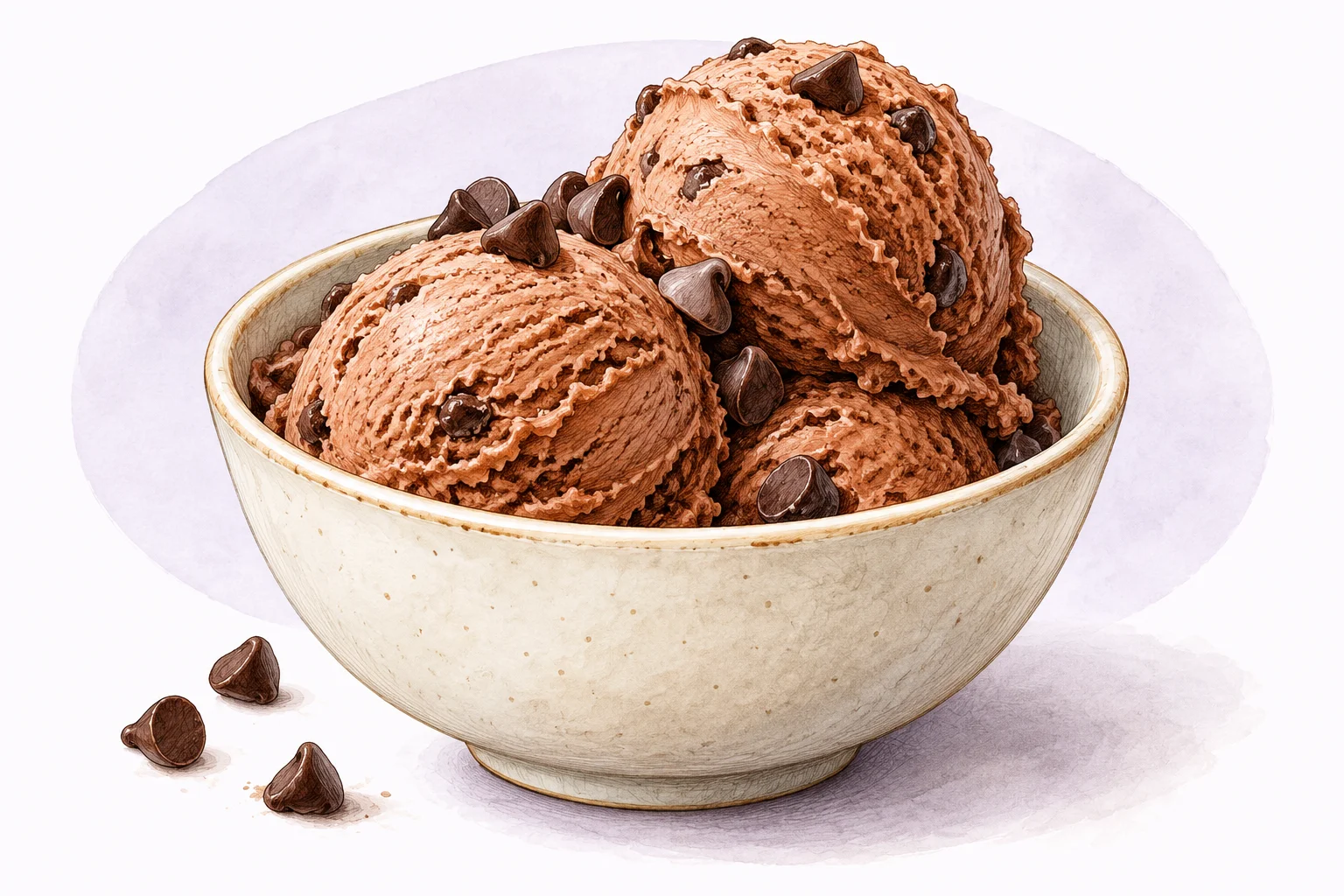 Illustration zum Rezept „Schokoladen Frozen Yogurt“